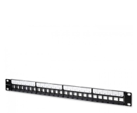 QOLTEC Patch panel do szaf RACK 19" | 24 porty | 1U | UTP | Czarny 54516 - 1329984 - zdjęcie 3